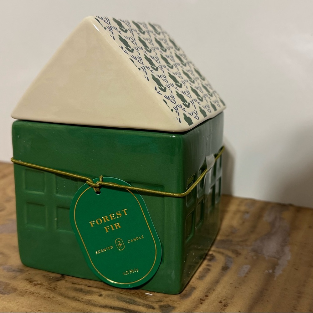 Threshold Forest Fir Green and Cream House 2 Wick Candle